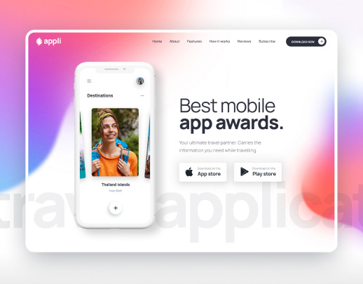 Application website demo