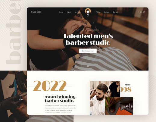 Barber website demo