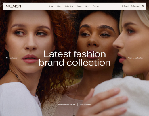 Clothing Store website demo