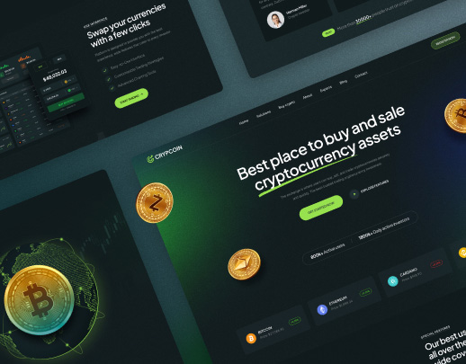 Cryptocurrency website demo