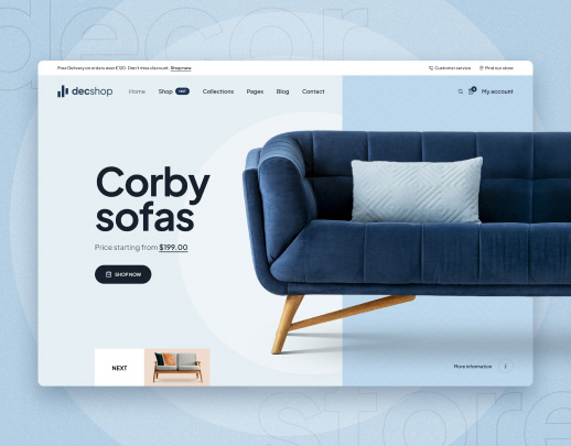 Decor Store website demo