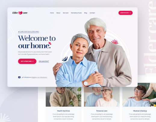Elder Care website demo