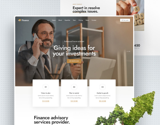 Finance website demo