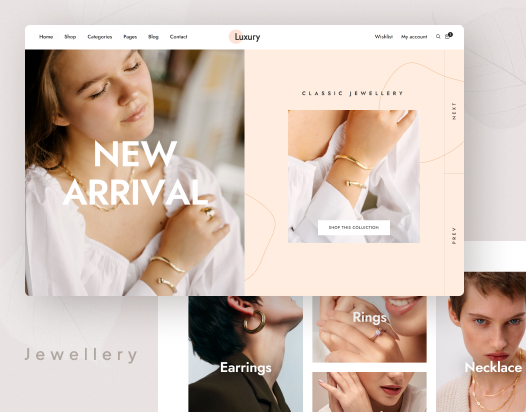 Jewellery Store website design