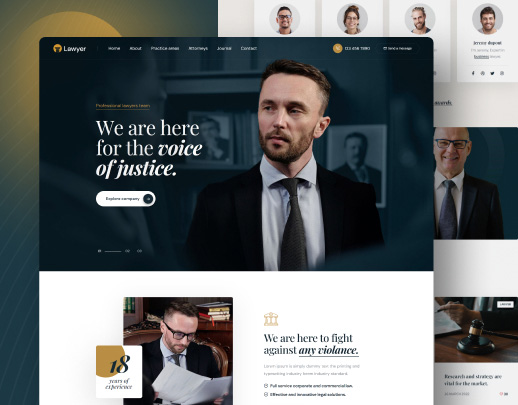 Lawyer website demo