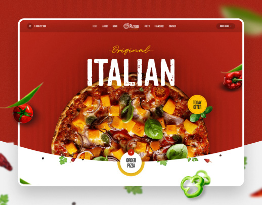 Pizza Parlor website demo