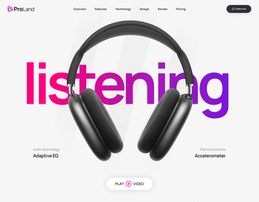 Product Showcase website demo