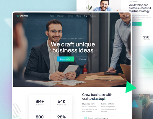 Startup website demo