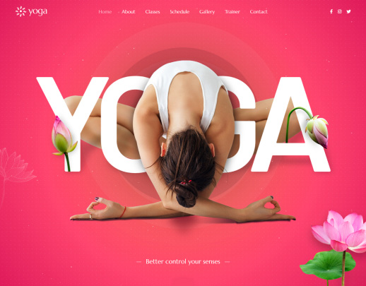 Yoga & Meditation website demo