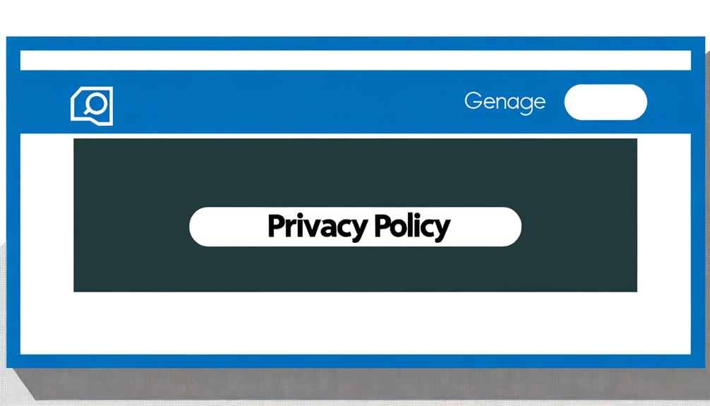 important privacy policy information