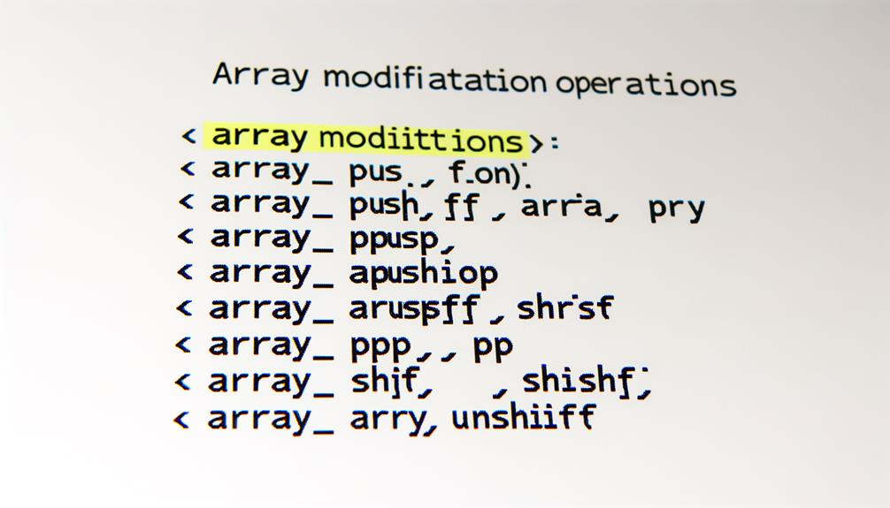 manipulating arrays with functions