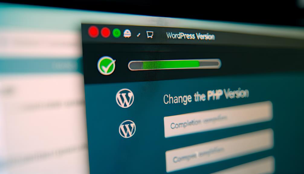 updating php in wordpress